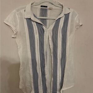 Chic Striped Button-Up Blouse